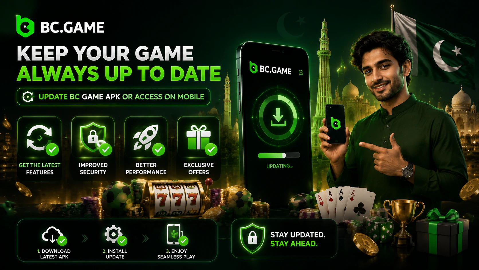 Updating the BC Game APK or Mobile Access
